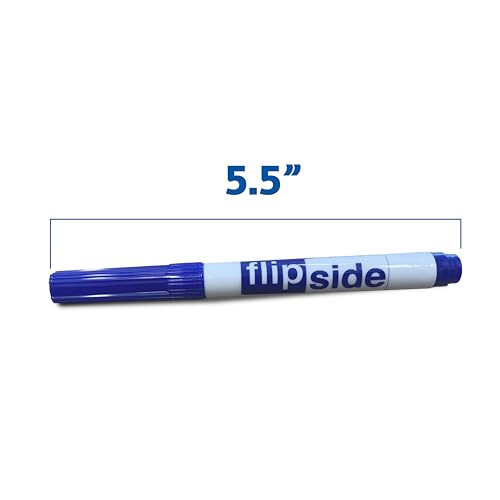 Flipside Products 48 Student Erasers, 48 Colored Dry Erase Markers, Class Pack, Classroom, Small Erasers For Whiteboard And Chalkboard, 96 Total Pack