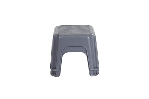 Rubbermaid One-Step Stool Bisque Holds up to 200 Pounds 7" Height Gray Durable Step Stool for Kids/Bathroom/Home/Office/Garage