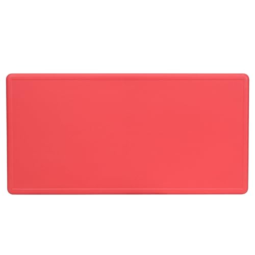 Flash Furniture 48x24 in Plastic Adjustable Rectangular Activity Table, Red