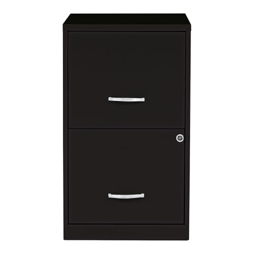 NuSparc 2 Drawer Locking Filing Cabinet | Pre-Assembled Steel Construction | Space-Saving Design is Perfect for Home and Small Office | Letter-Size | Assembled in North America