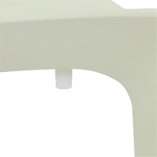 Niche Terrace Plastic Indoor/Outdoor Stacking Chair, 12 Pack - White Down