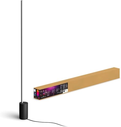Philips Hue Signe Smart Color Changing Floor Lamp, 1-Pack, Black