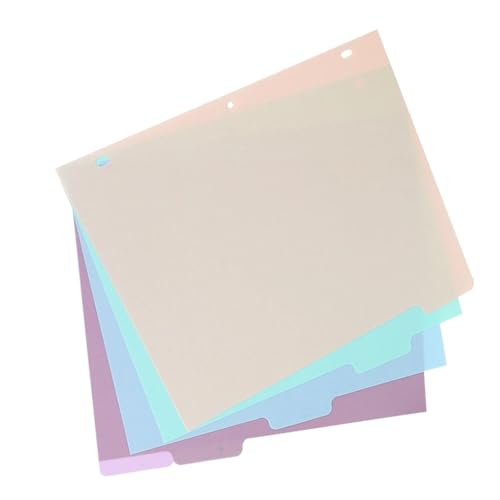 Binder Dividers, 2 Sets 5pcs/Set of A4 Binder Index Dividers
