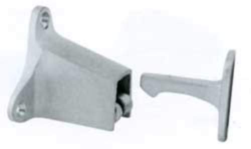 Ives WS40 Cast Brass Automatic Wall Door Holder 3 1/2" Engaged Projection, Aluminum