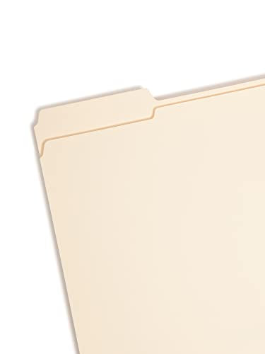 Smead Fastener File Folder, 1 Fastener, Reinforced 1/3-Cut Tab, Letter Size, Manila, 50 per Box (14534)