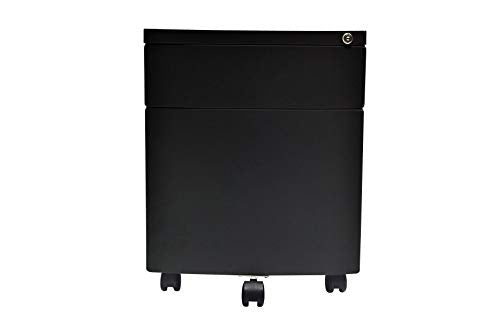 Ergohuman Eurotech Seating T1-PD01ABF-BK Mobile Pedestal, Black