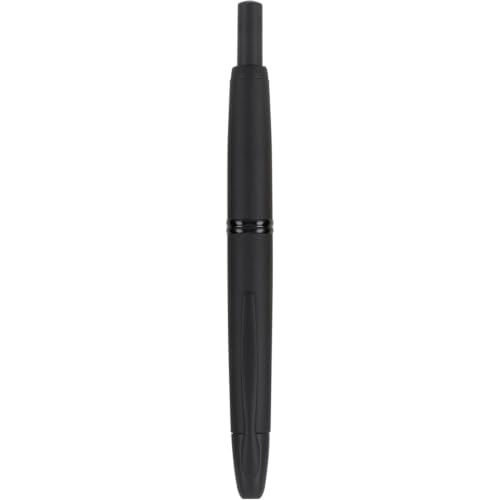 PILOT Vanishing Point Collection Refillable & Retractable Fountain Pen, Matte Black Barrel, Blue Ink, Medium Nib (60581)