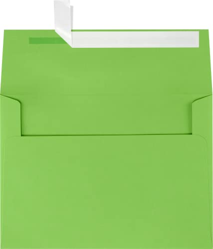 LUXPaper A7 Invitation Envelopes | Peel & Press | 5 1/4" x 7 1/4" | Limelight Green | 80lb. Text | 500 Qty