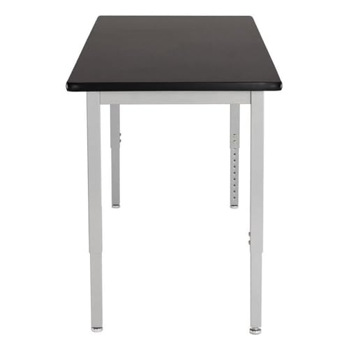 NPS SLT 8 Series 24x54" Metal Science Lab Table with HPL Top in Black