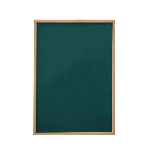JKSVTF Chalk Board Outdoor Chalkboard Blackboard Chalkboards Magnetic Dry Wipe Pen Paint Black Erasers Magnets Erasable Border Wooden Single Side Wall-Mounted Magnetic (Green 60x90cm)