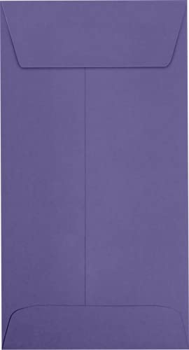 LUXPaper #7 Coin Envelopes | Peel & Press | 3 1/2" x 6 1/2" | Wisteria Purple | 80lb. Text | 500 Qty