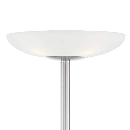 Nickel Light Blaster 72" Tall Nickel 4-Light Torchiere Floor Lamp