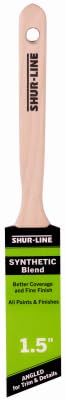 Shur-Line 1.5" Synthetic Blend Better Angled Paint Brush with Wood Handle - Quantity of (24)