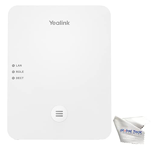 Yealink W80DM VoiP Gateway - DECT Multi-Cell System Base for Scalable, Reliable Wireless Communications Deployments, Global Teck Microfiber