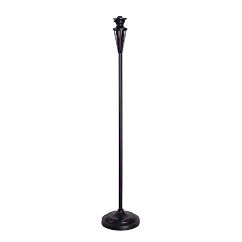 Kenroy Home Harmond 1 Light Art Glass Torchiere with Bronze Finish, Classic Style, 71.5" Height, 14.5" Width, 14.5" Depth