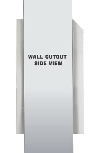 Protex WDD-180 Black Through-The-Wall Locking Drop Box, for key, remotes, cash, checks and envelopes, metal baffle, Pre-drilled mounting holes, double steel door,adjustable metal frames