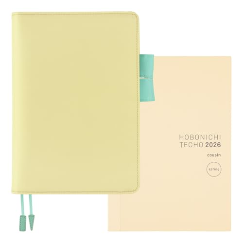 ほぼ日 Hobonichi Techo A5 – April Start – Colors: Chamomile Mint [Japanese Cousin book]