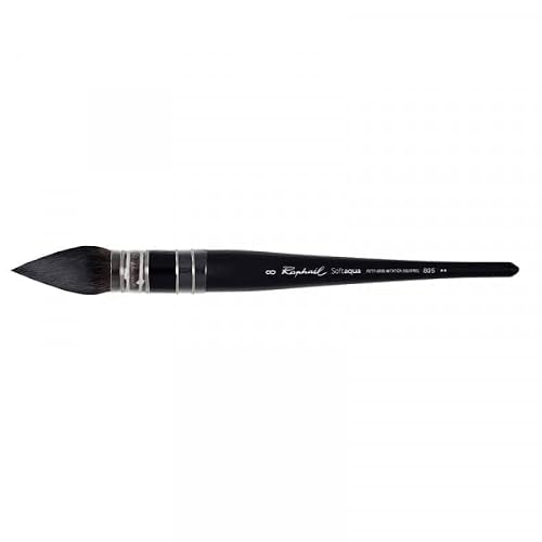Raphael SoftAqua Synthetic Squirrel Watercolor Brush, Quill, 8