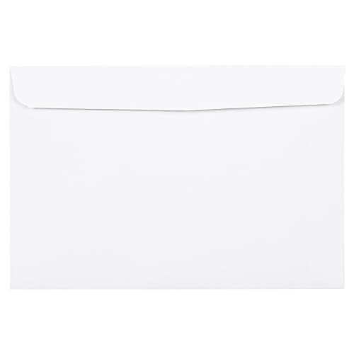 JAM PAPER 6 x 9 Booklet Commercial Envelopes - White - Bulk 250/Box