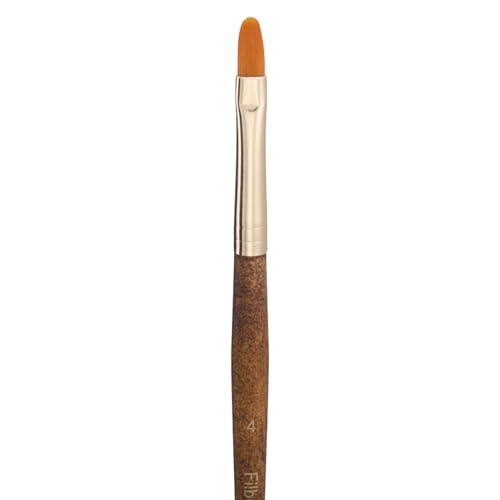 Handy Crown Filbert Round Flat Brush No. 4, Pack of 10