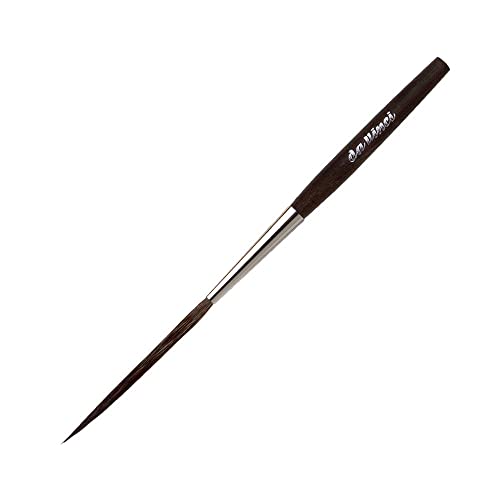 da Vinci Graphic Design Series 707 Short Stroke Brush, Pointed Tip Kazan Squirrel Hair with Extra-Short Black Handle