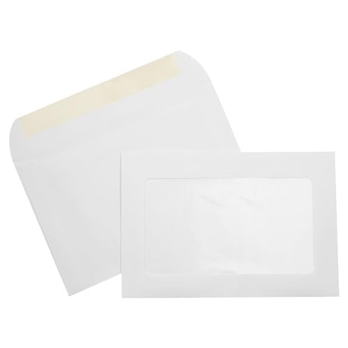 LUXPaper 6 x 9 Full Face Window Envelopes | Bright White | 28lb. Text | 500 Qty