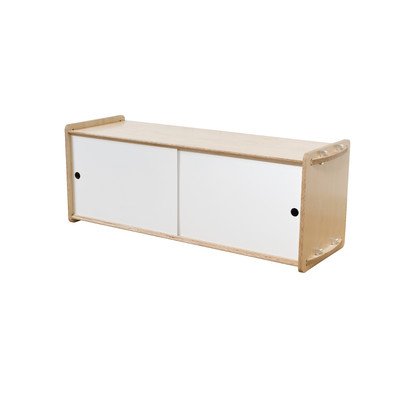 Housefish Key Modular Storage with Door, Short, Maple and White