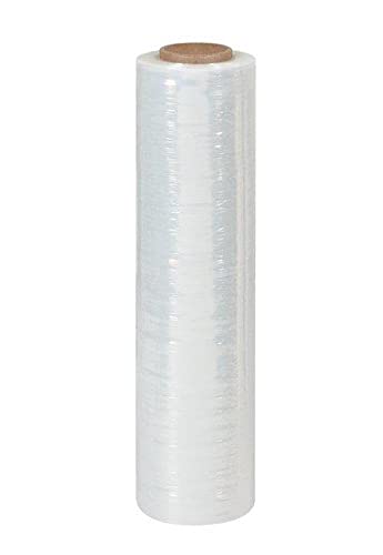 Aviditi 18" x 1500' Blown Hand Stretch Film, Clear, 90 Gauge, For Protecting Packages During Shipping and Storage, 4 Rolls