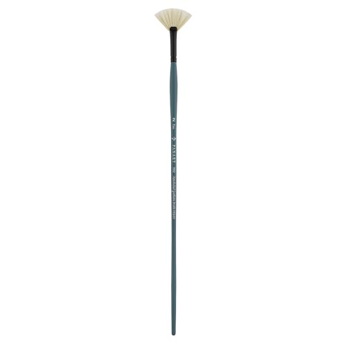 Pan Art Synthetic Fan Brush No.02 for Oil Painting - Quality Art Supplies - Blue - 1 Piece