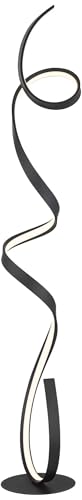 Helix 56 1/2" Tall Modern Ribbon LED Floor Lamp Black Living Room