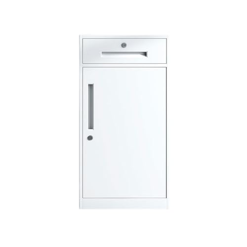 GRFIT Steel Office Storage Cabinet Filing Cabinet, 85cm Height, Large Capacity, Storage Cabinet for Home, Filing Cabinet with Drawers Filing Cabinets Office (White)