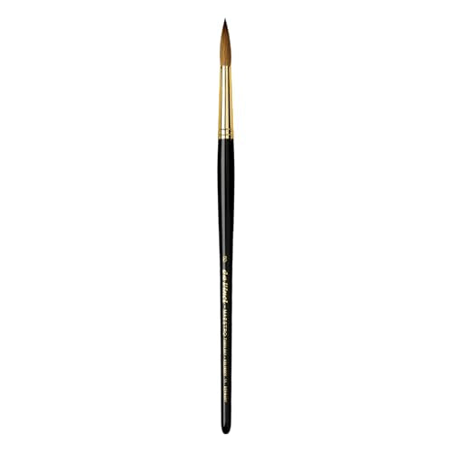 da Vinci Watercolor Series 11 Maestro Paint Brush, Fuller English Round Kolinsky Red Sable, Size 8