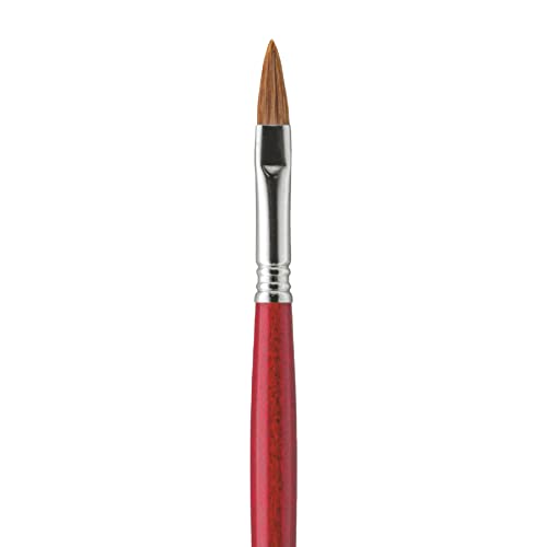 Escoda Bravo Series 3217 Artist Oil and Acrylic Paint Brush, Light Ox Hair, Filbert, Size 20