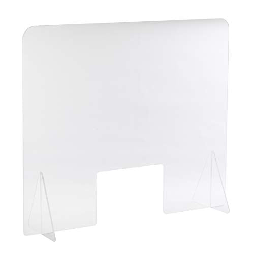 Freestanding Countertop Shield, with Pass Through Window, 30 x 30 x 1/4"