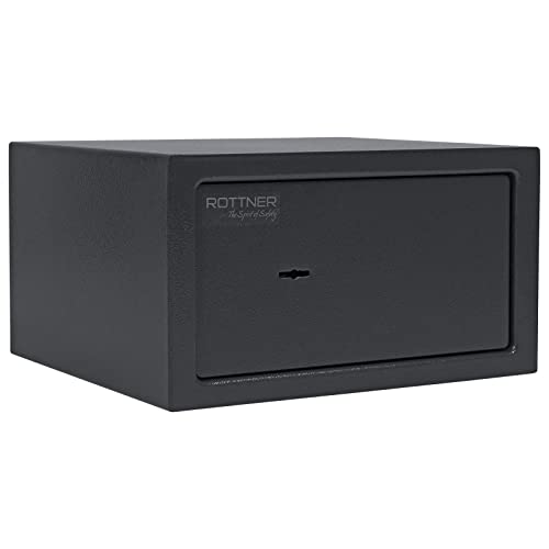 Rottner Furniture Safe Jupiter 2 Steel Double-bitted Lock 2 Keys Anthracite WxHxD 31x17x28 cm Felt Insert incl. Mounting Material