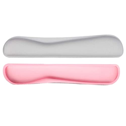 QERTYHJK Keyboard Wrist Rest Pad Memory Foam Superfine Fibre Comfortable Mousepad