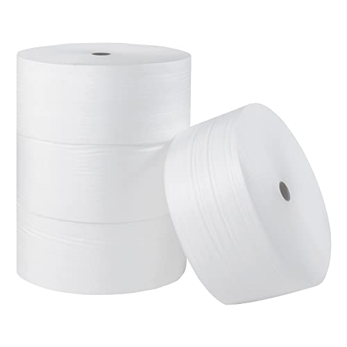 Partners Brand PFWUPS116S12 Parcel Ready Air Foam Rolls, 1/16" x 12" x 900', White