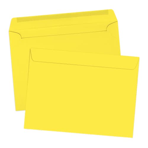 LUXPaper 9 x 12 Booklet Envelopes | Citrus Yellow | 80lb. Text | 500 Qty