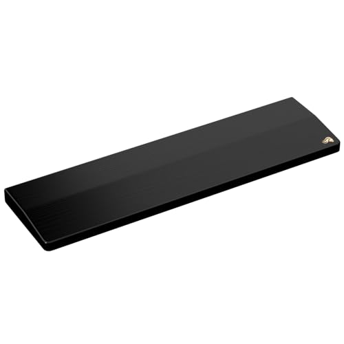 GLORIOUS Gaming Wooden Keyboard Wrist Rest (TKL) - White Ash Wood, Medium-Coarse Grain, Smooth Surface, Sweat & Oil Resistant, Easy Clean, Anti-Slip Rubber Base, 360 x 100 x 19mm - Onyx