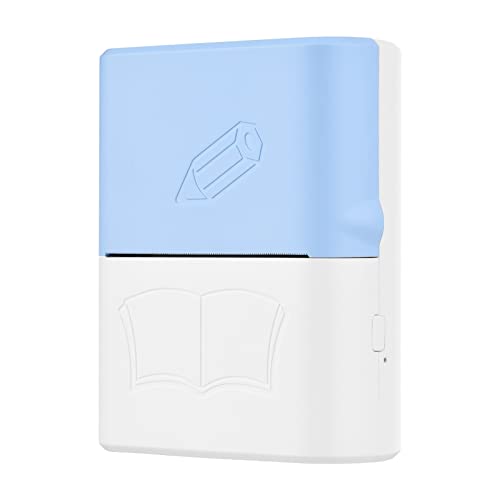 HBCDAAQ Mini Wrong Question Printer Portable Pocket Thermal Printer Photo Text Web Printer Inkless Printing(Blue)