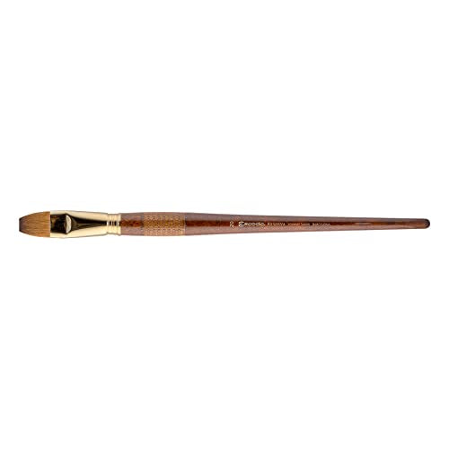 Escoda Reserva 2920 Series Artist Oil & Acrylic Long Handle Paint Brush, Bright, Size 20, Pure Kolinsky