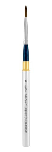 Silver Brush Limited BelleAqua Travel Round Watercolor Paintbrush, Size 6