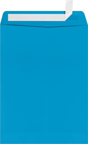 LUXPaper 9 x 12 Open End Envelopes | Peel & Press | Pool Blue | 80lb. Text | 500 Qty