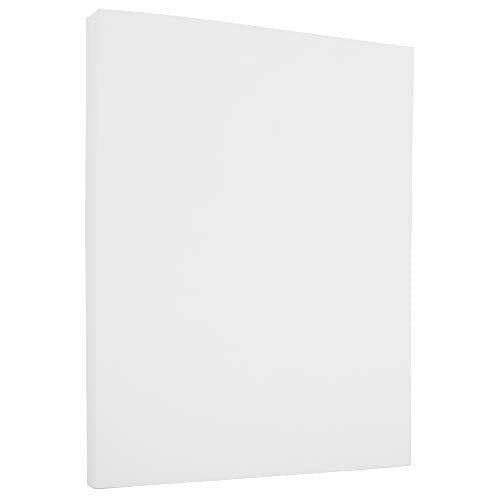 JAM PAPER Strathmore 24lb Paper - 90 gsm - 8.5 x 11 - Bright White Linen - 500 Sheets/Ream
