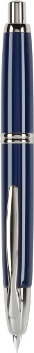 PILOT Vanishing Point Collection Refillable & Retractable Fountain Pen, Blue Barrel with Rhodium Accents, Blue Ink, Medium Nib (60243)