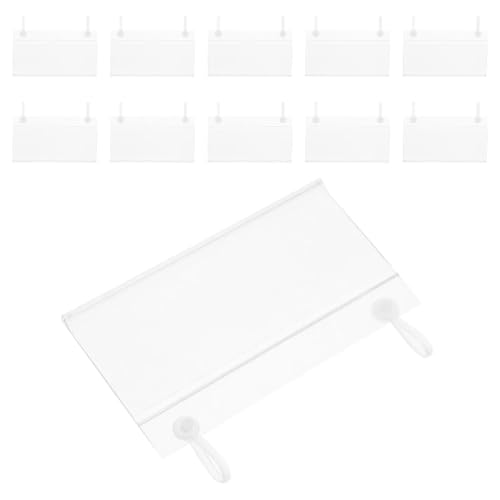 Clear Plastic Wire Shelf Label Holders 50-200Pcs for Retail Baskets