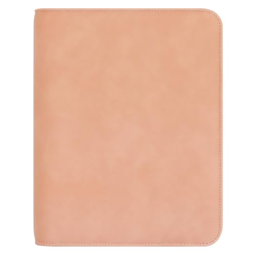 FranklinCovey - Bryce Ring-Bound Binder for FranklinCovey Planners | Simulated Leather - Open Binder (Classic, Sandstone Pink)