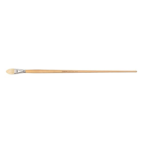 Escoda Clasico Series 4535 Artist Oil & Acrylic Brush, Chungking Hog Bristle, Size 26, Filbert Extra Long Handle