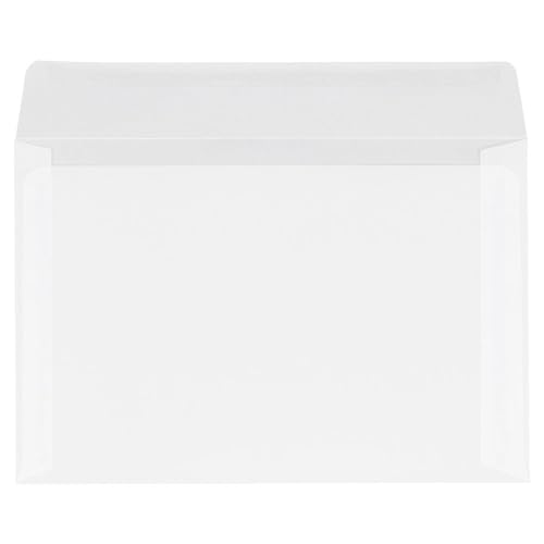 LUXPaper 6 x 9 Booklet Envelopes | Clear Translucent | 30lb. Text | 50 Qty
