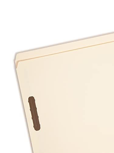 Smead Fastener File Folder, 2 Fasteners, Straight-Cut Tab, Legal Size, Manila, 50 per Box (19513)